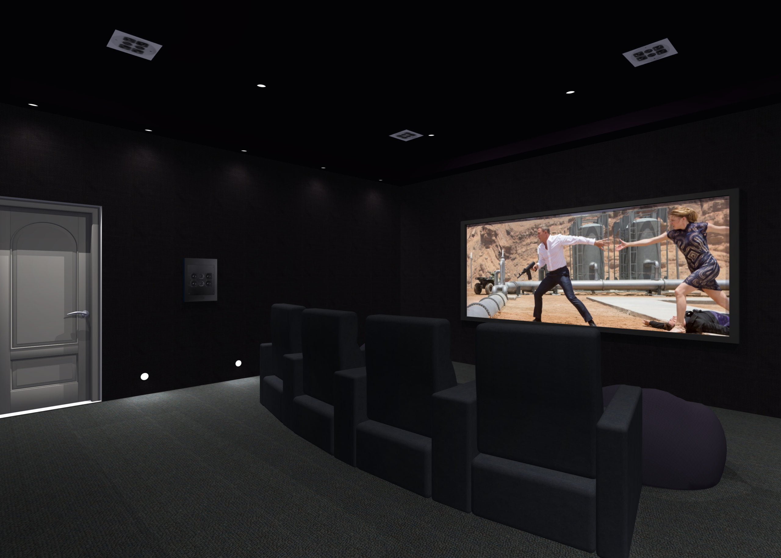 Dedicated home cinema design