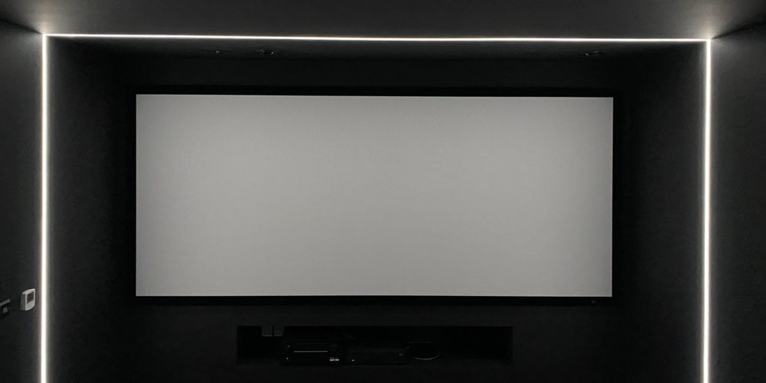 Home cinema recessed LED lighting